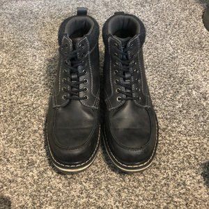 Navy Blue Dress Boots